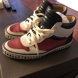 Bally Red Calf Sneakers